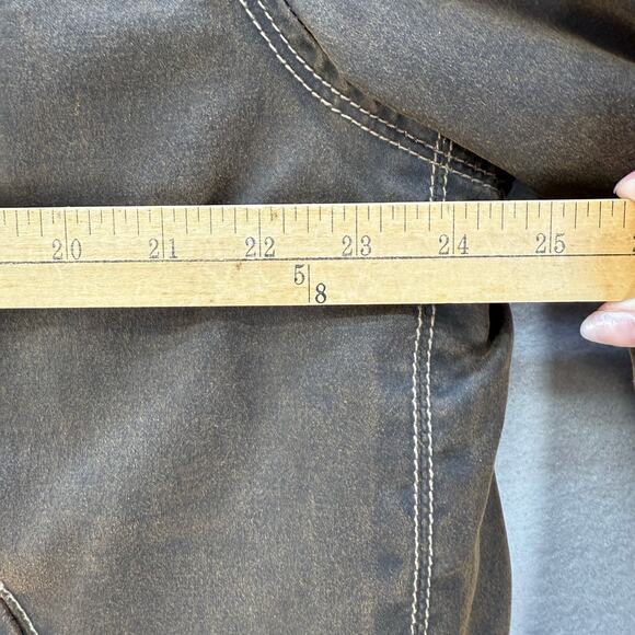 Sundance Jacket Men's XL Brown Waxed Canvas Lined Full Zip Western Ranch Gear - Picture 13 of 14